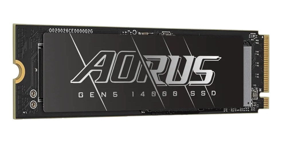 GIGABYTE AORUS Gen5 14000 - SSD - 1TB - intern - M.2 2280 - PCI Express 5,0 x4 (NVMe) - Puffer: 2GB (AG514K1TB) afbeelding 2