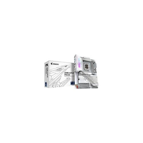 GIGABYTE AORUS Z890 PRO ICE - Motherboard - ATX - LGA1851-Sockel - Z890 Chipsatz - USB4, USB 3,2 Gen 2, USB 3,2 Gen 1, USB-C 3,2 Gen 2x2 - 5 Gigabit Ethernet, Bluetooth, Wi-Fi 7 - Onboard-Grafik (CPU erforderlich) - HD Audio (8-Kanal) (Z890 afbeelding 1