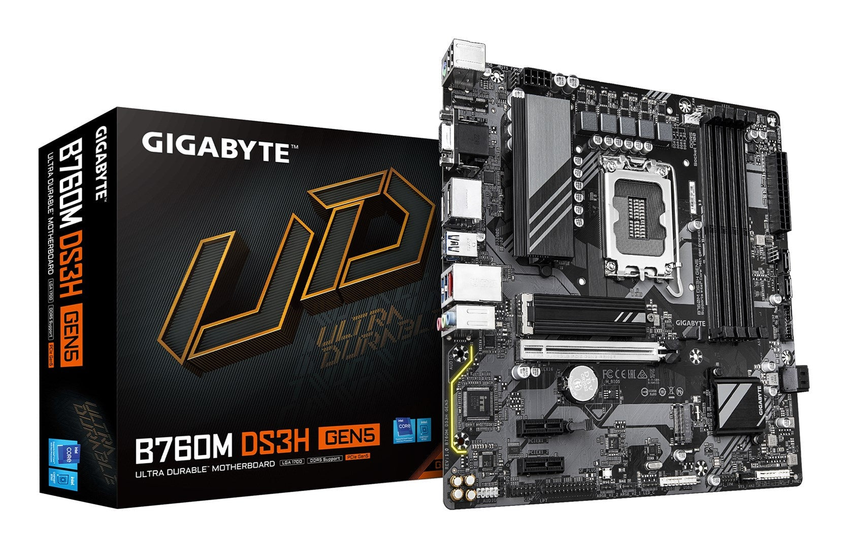 Gigabyte B760M DS3H GEN5 B760 S1700 mATX DDR5 (B760M DS3H GEN5) afbeelding 1