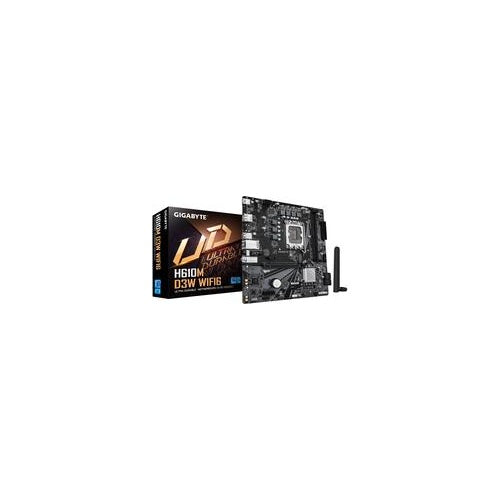 Gigabyte H610M D3W WF6 H610 S1700 mATX DDR5 - Intel Sockel 1700 (Core i) - Micro/Mini/Flex-ATX (H610M D3W WF6) afbeelding 1