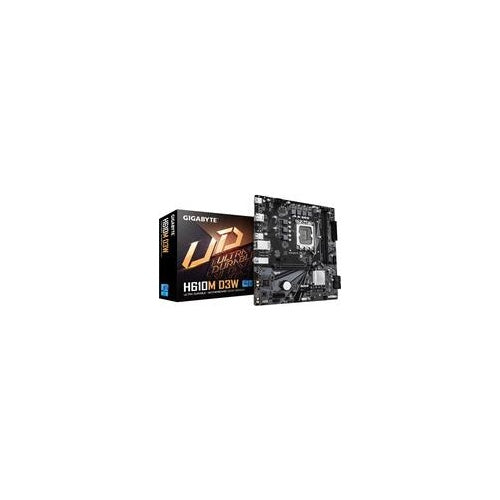 Gigabyte H610M D3W H610 S1700 mATX DDR5 - Intel Sockel 1700 (Core i) - Micro/Mini/Flex-ATX (H610M D3W) afbeelding 1