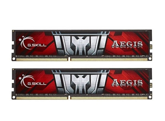 G.Skill Aegis - Memory - 16 GB : 2 x 8 GB - DIMM 240-PIN - DDR3 - 1600 MHz / PC3-12800 - CL11 - 1.5 V - ungepuffert - nicht-ECC (F3-1600C11D-16GIS) - 4719692000378 - image 1