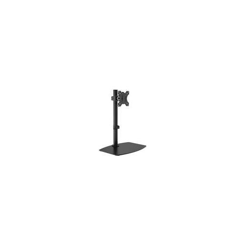 Vision FREISTEHENDER MONITORSCHREIBTISCHSTÄNDER SCHWARZ Passend für 13- bis 81,30cm (32") -Flachbildschirme mit VESA-Muster 75 x 75 oder 100 x 100, wie sie bei den meisten Desktop-Monitoren verwendet werden. Matt-schwarzer Stahl. Doppelgele afbeelding 1