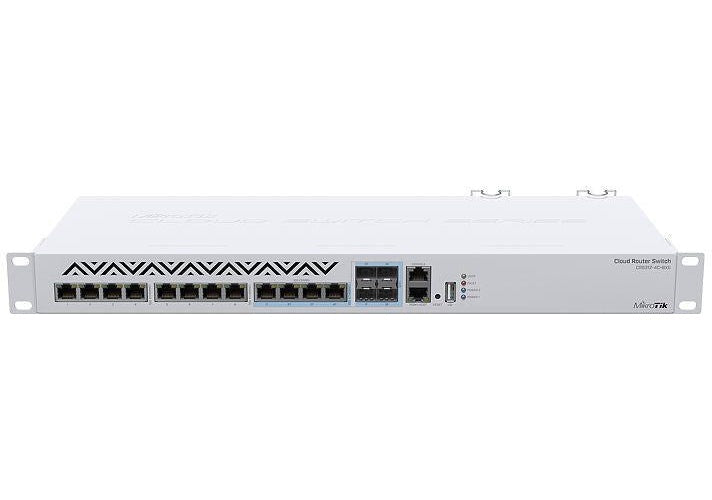 Mikrotik CRS312-4C+8XG-RM network switch L3 10G Ethernet (100/1000/10000) White 1U afbeelding 2