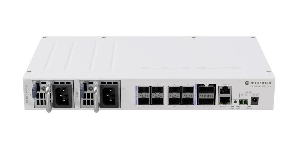 NET ROUTER/SWITCH 8PORT SFP28/CRS510-8XS-2XQ-IN MIKROTIK afbeelding 1