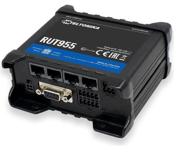Teltonika RUT955 WLAN-Router Schnelles Ethernet 3G 4G Schwarz (RUT955T033B0) afbeelding 1