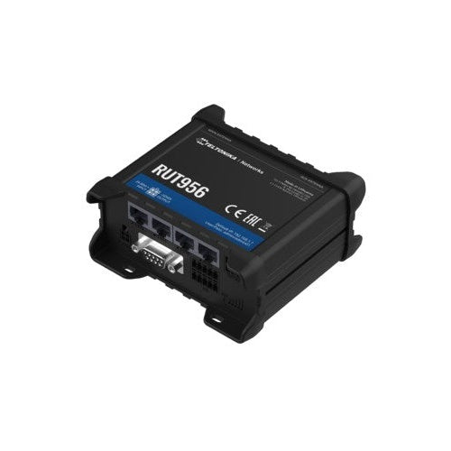 Teltonika RUT956 - Router für Mobilfunknetz - Schwarz - Aluminium - Kunststoff - DIN-Schiene - Industriell - Schnelles Ethernet (RUT956) - 4779051840175 - image 1