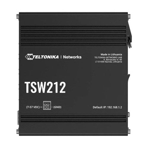 Teltonika TSW212 - Switch - managed - 8 x 10/100/1000 + 2 x SFP - an DIN-Schiene montierbar, oberflächenmontierbar (TSW212000000) afbeelding 1