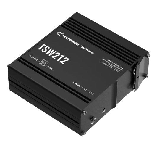 Teltonika TSW212 - Switch - managed - 8 x 10/100/1000 + 2 x SFP - an DIN-Schiene montierbar, oberflächenmontierbar (TSW212000000) afbeelding 3