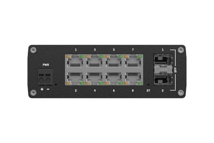 Teltonika TSW212 - Switch - managed - 8 x 10/100/1000 + 2 x SFP - an DIN-Schiene montierbar, oberflächenmontierbar (TSW212000000) afbeelding 4