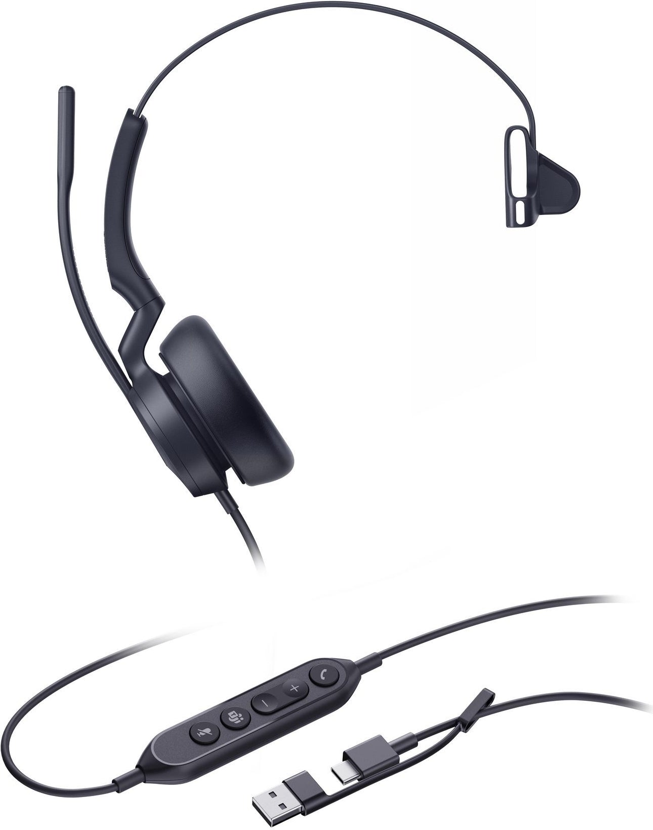 Yealink UH46 Mono Teams USB-C/A Headset (UH46 MONO TEAMS USB-C/A)
