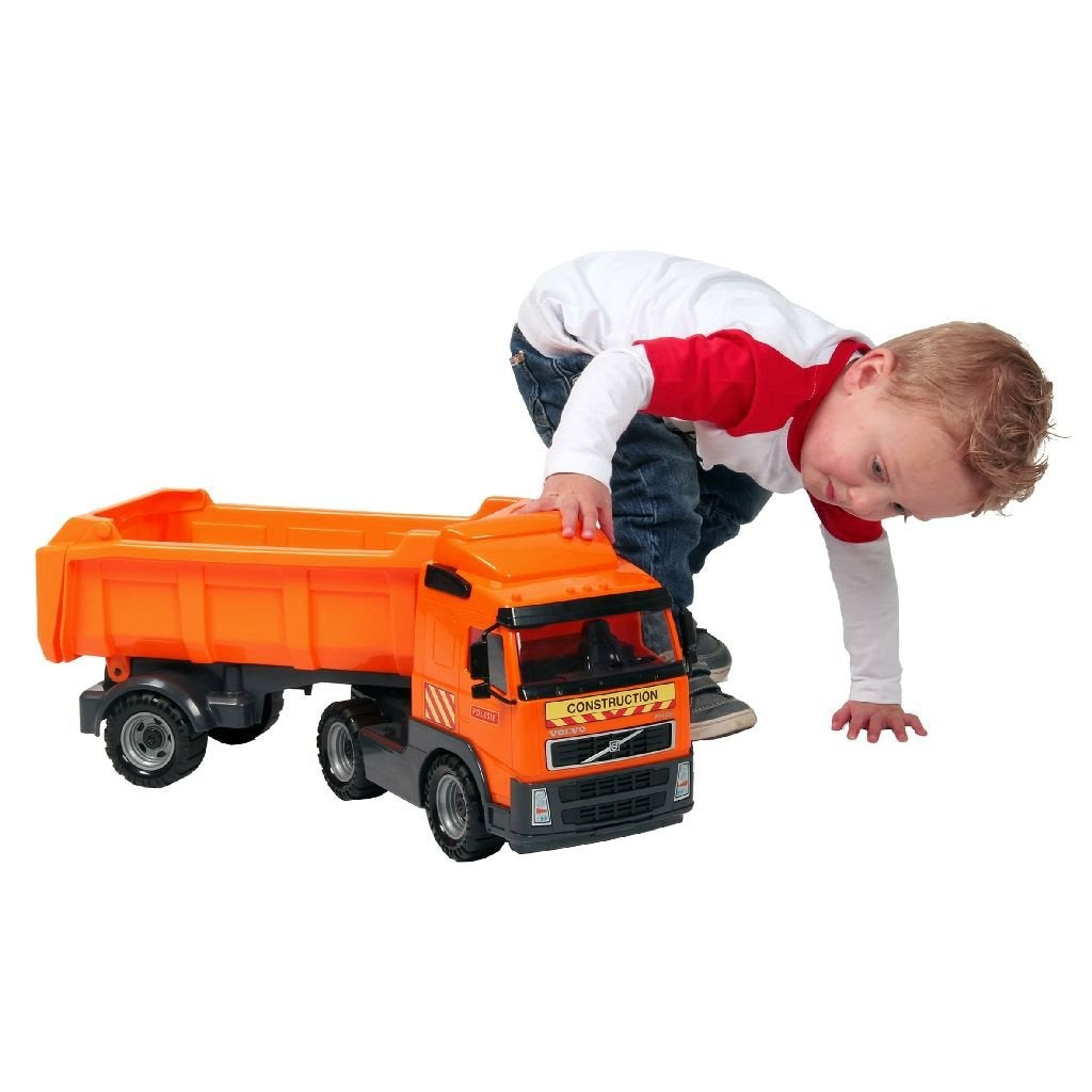 Police Volvo Pickup Truck 59x19x25 cm in Orange