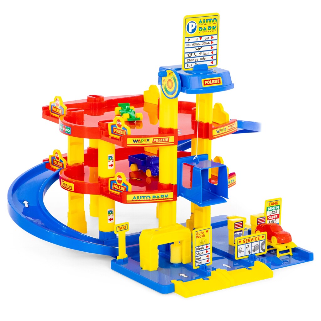 Wader 3-Story Parking Garage 58.5x51x59 cm - For Children 3 Years+