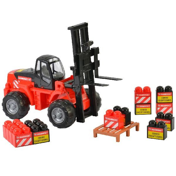 Polesie Mammoth Forklift + Building Blocks