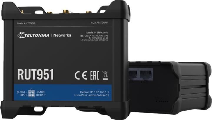 Teltonika RUT951 Wireless Router, WWAN 3-Port Switch, 2.4 GHz