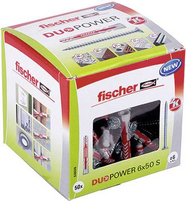Fischer DUOPOWER Plug - 6 x 50 mm - 50 pcs - 538255