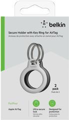 Belkin Secure Holder Pouch for AirTag - Black, White (Pack of 2) - for Apple AirTag (MSC002BTH35)