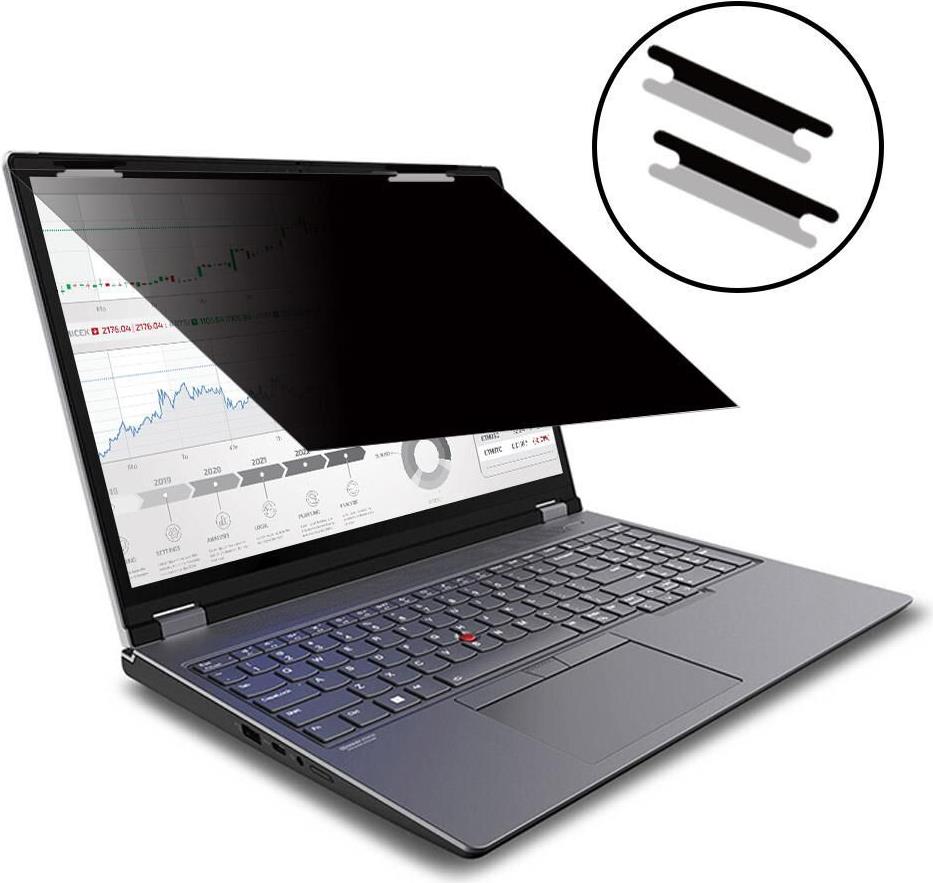 eSTUFF Flip Attach Privacy Filter 14.0" 16:9 for Laptops - Model GLBF14310174