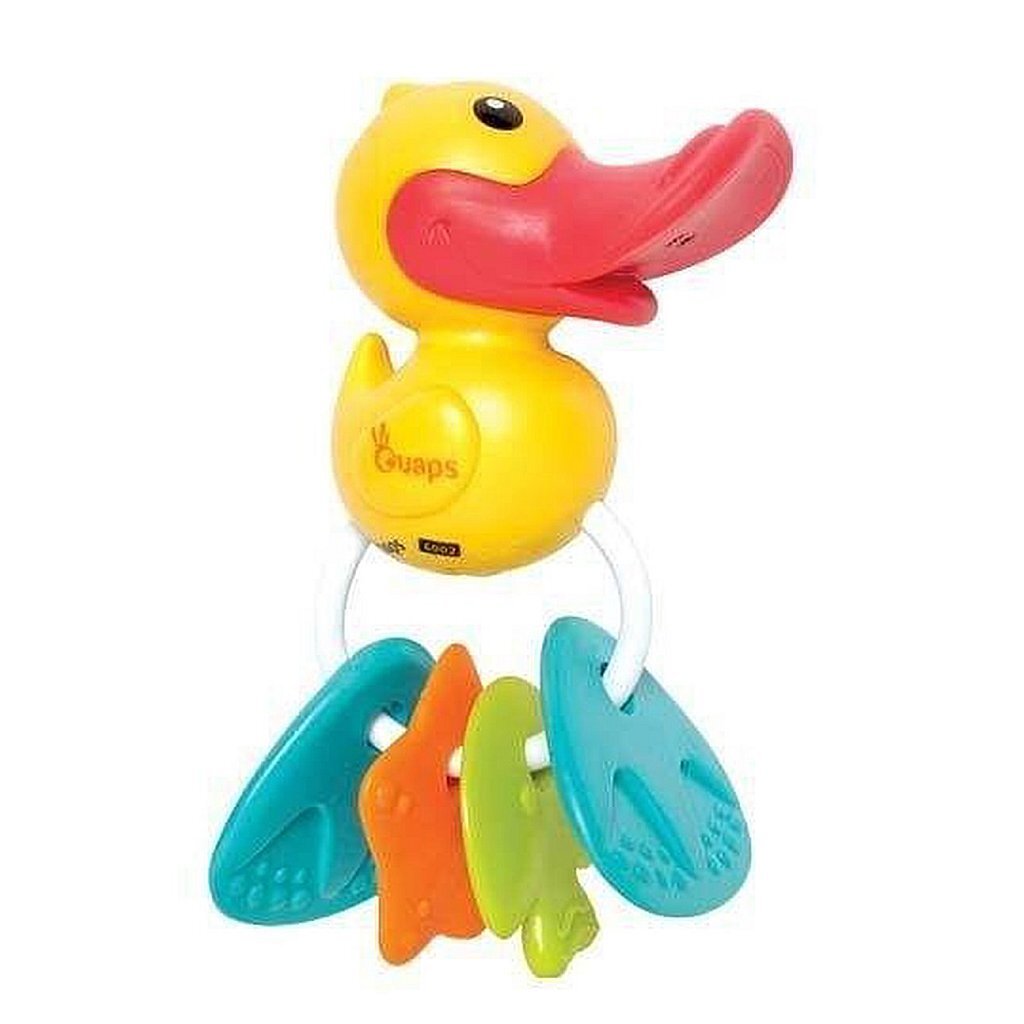 Quaps Rattle Duck with Sound - Fun Water-Safe Toy for Babies