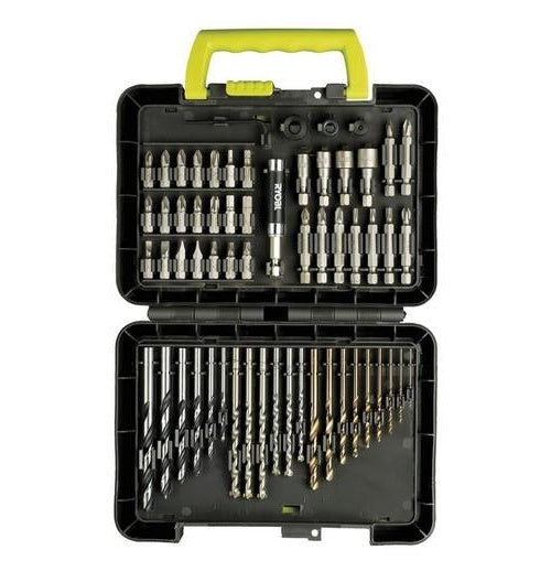RYOBI drill and bit set 60 pcs. afbeelding 1