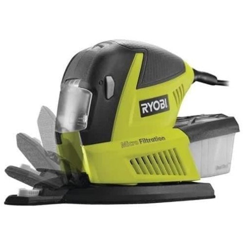 RYOBI - Ponceuse multifonction 180W - 6000-12000 osc/min + sac & 30 abrasifs (10x1/3 feuille, 10 triangles, 10 doigts) - RMS180-SA30 afbeelding 5