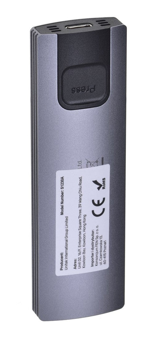 UNITEK M.2 ENCLOSURE  USB 3.2 Gen2 Type-C M.2 NVME/SATA SSD afbeelding 1