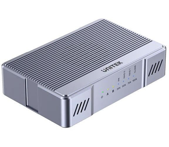Unitek obudowa 2x M.2 20 Gb/s  RAID0  RAID1 + klonowanie afbeelding 1
