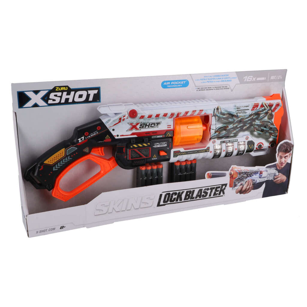 Zuru X-Shot Lock Blaster with 16 Darts - Suitable for Ages 8+