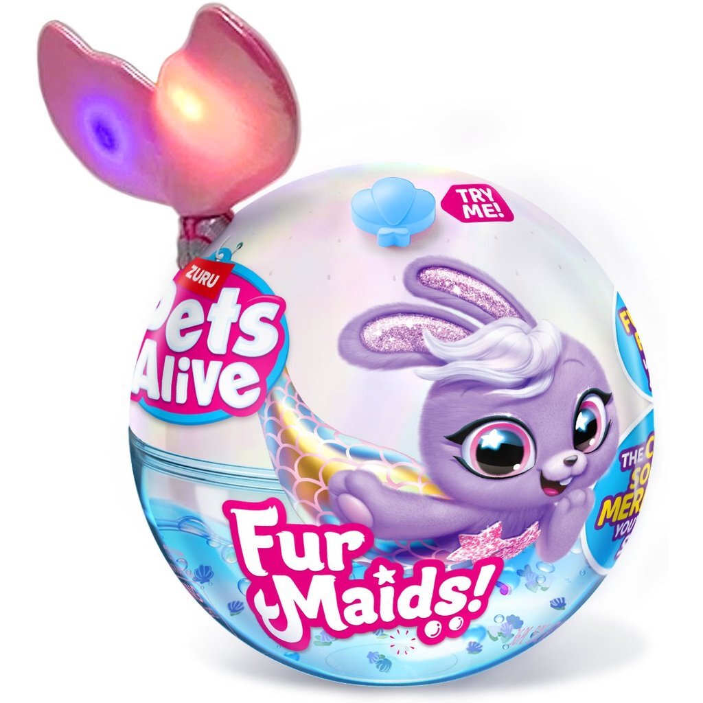 Zuru Pets Alive Fermaids Plush Toy + Light