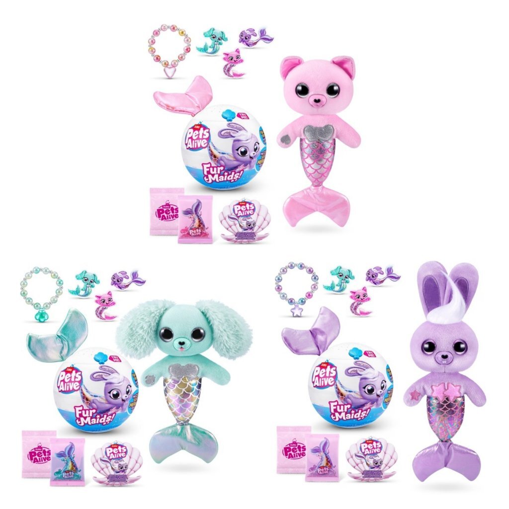 Zuru Pets Alive Fermaids Plush Toy + Light