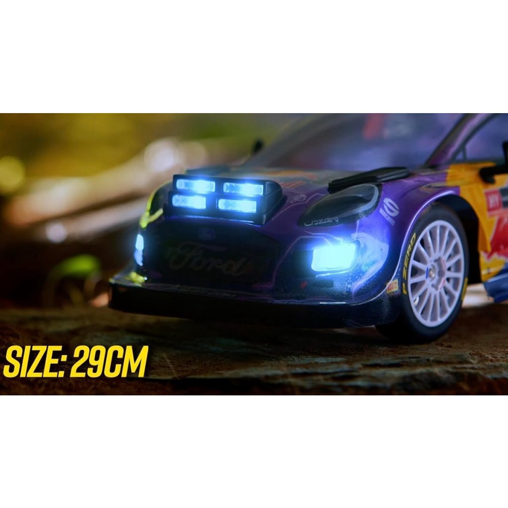 Nikko RC Rally M-Sport Ford Puma #19 Loeb 1:18 + Light