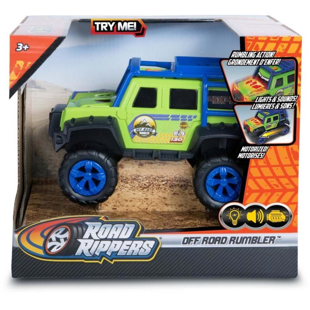 Road Rippers Off Road Rumbler Toy Car with Light and Sound - Forest Green