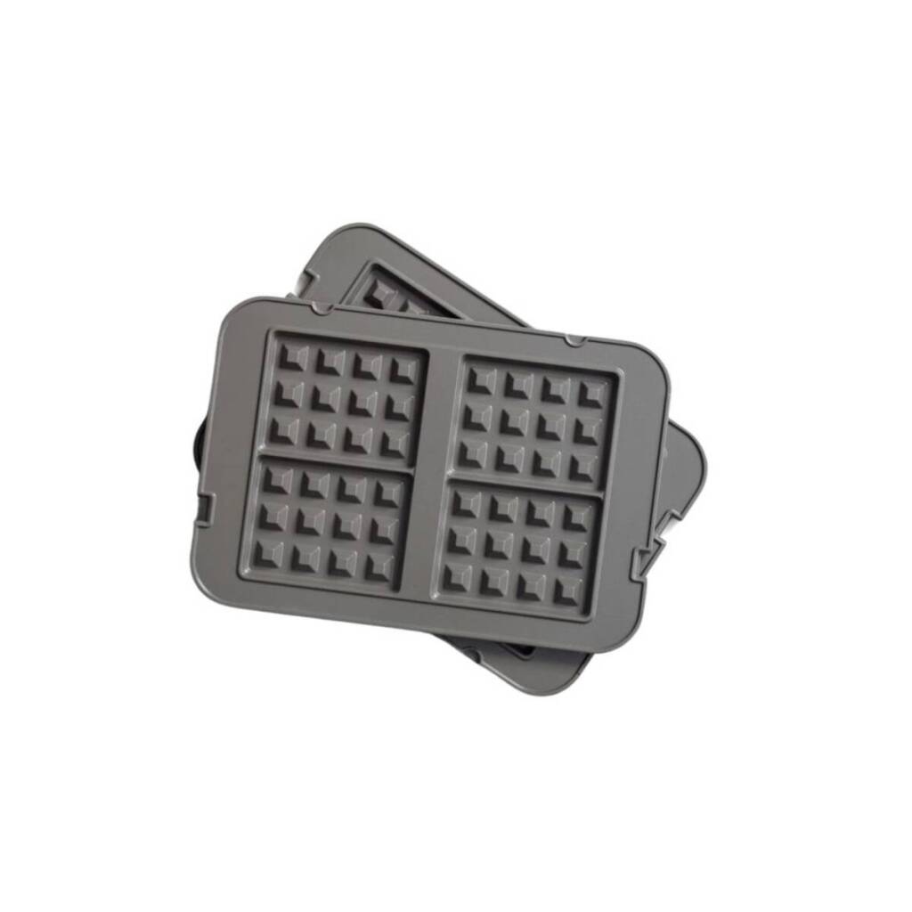 GreenPan Bistro Waffle Plates for Contact Grill Black