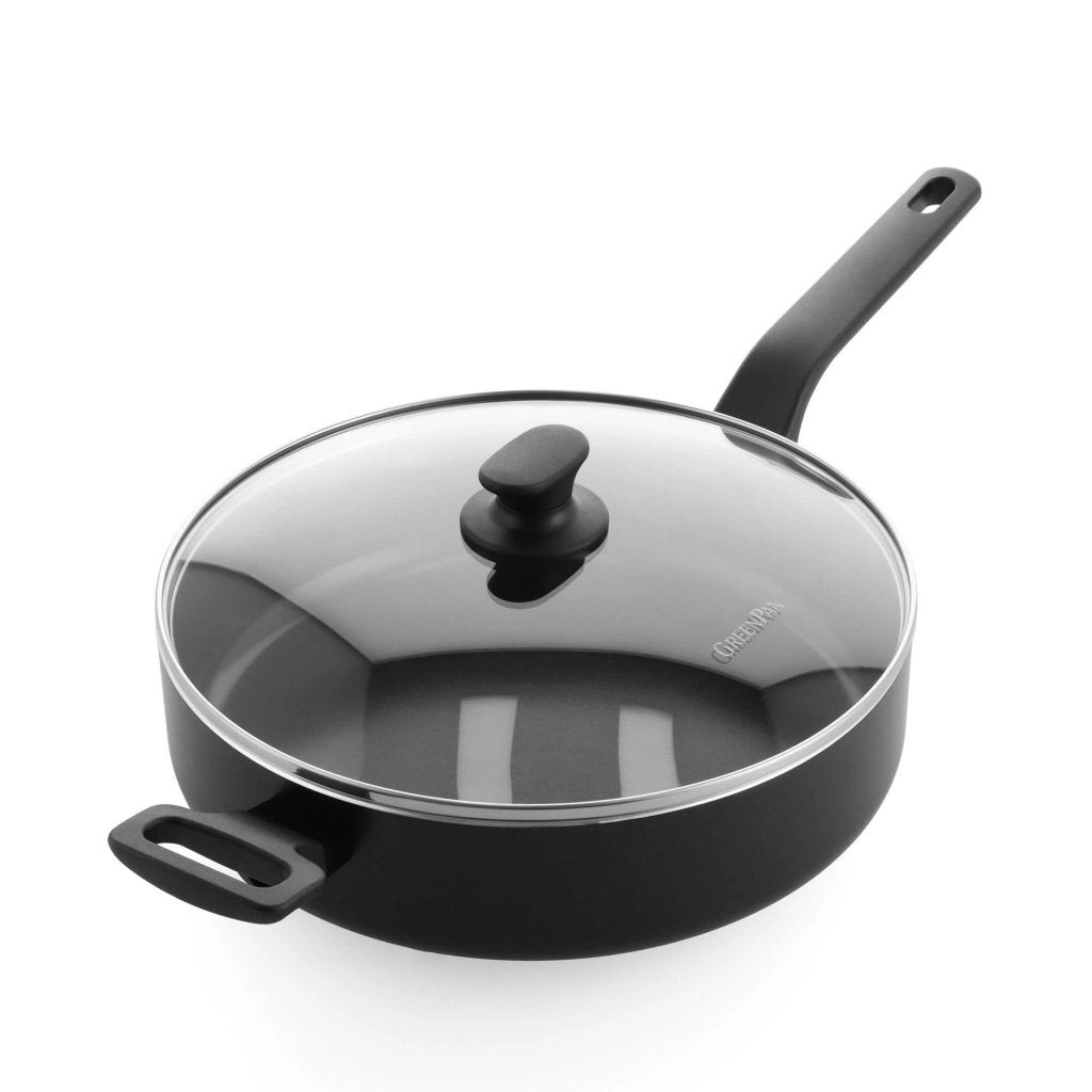 GreenPan Essence Frying Pan 28 cm Black - Non-Stick Ceramic Coating