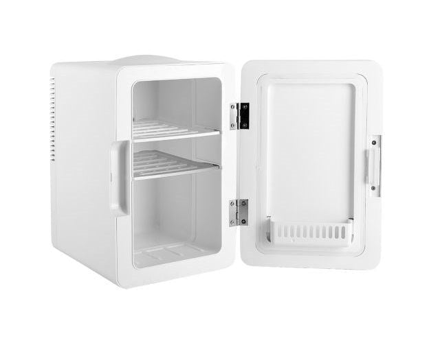 Mini fridge with LED make-up mirror ELLE 4L white afbeelding 3