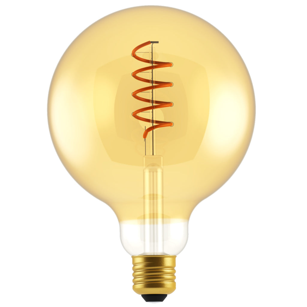 GP LED Spiralflame G125 5W E27 Warm White