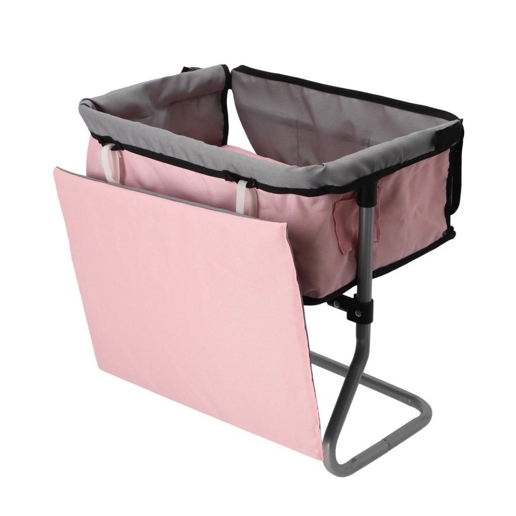 Doll Changing Table 39x25x39 cm Grey/Pink