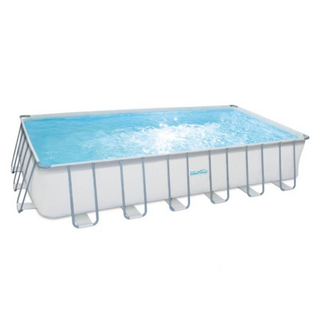 Summer Waves Swimming Pool Elite Rectangular Frame 732 x 366 x 132 cm + Sand Filter Pump