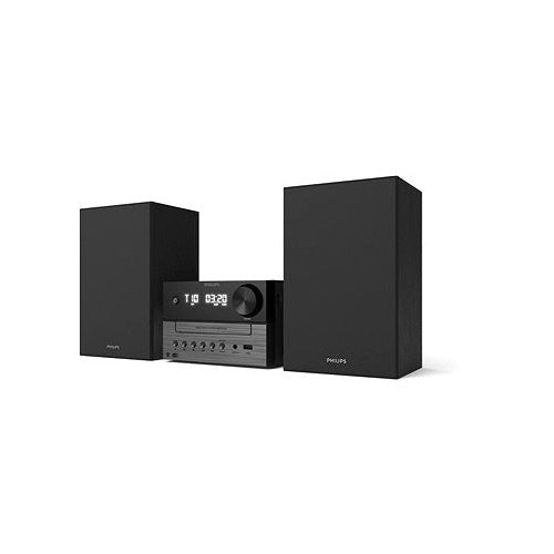 Philips TAM3505M2 - Micro-Stereo-System, 20 Watt maximale Gesamtleistung, CD-Player, Radioteil, UKW, RDS, DAB-Empfang, DAB+, Bluetooth Audio Streaming, A2DP-Standard, Breitband-Lautsprecherboxen, Bassreflex, AUX-Eingang, Bluetooth-Schnittst afbeelding 1