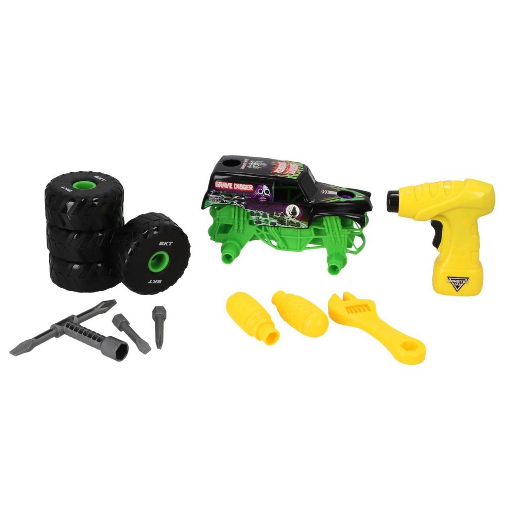 Monster Jam Mechanix Build and Re-Build Grave Digger - 1:18 Scale