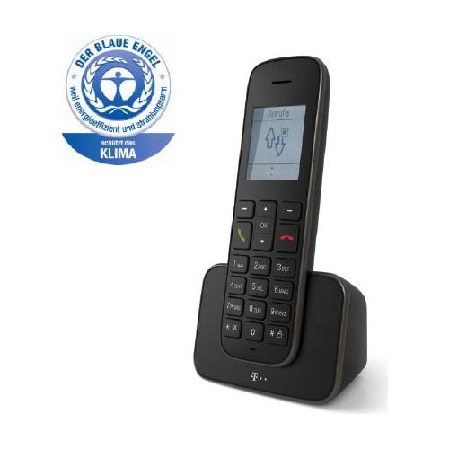 Samsung Deutsche Telekom Sinus 207 - Schnurlostelefon mit Rufnummernanzeige - DECT\GAP - Schwarz (40316574) afbeelding 1