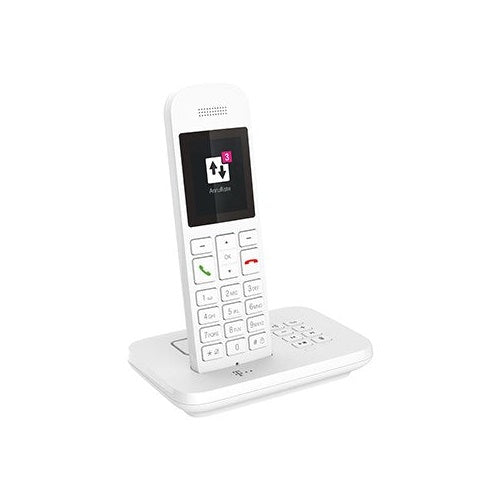 Telekom Sinus A12 - Analoges/DECT-Telefon - Kabelloses Mobilteil - Freisprecheinrichtung - 100 Eintragungen - white (40823659) afbeelding 4