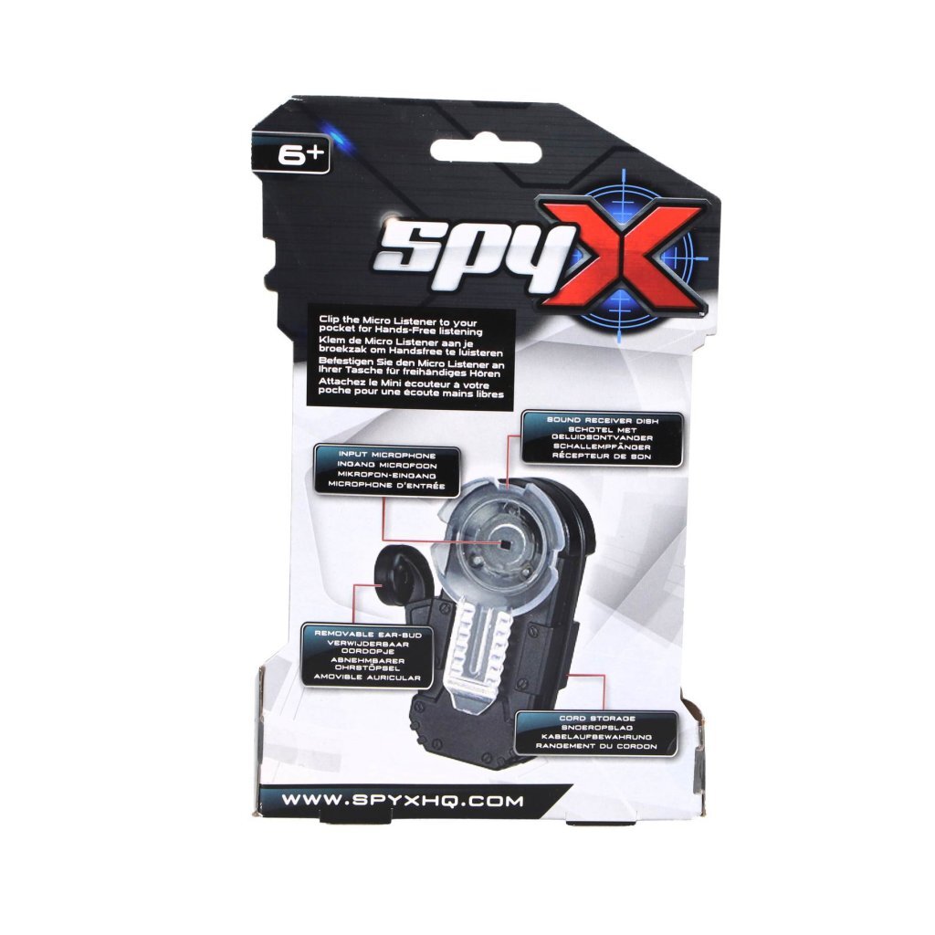 SpyX Micro Listener - Mini Listening Device for Kids - Telescopic Antenna - Ages 6+