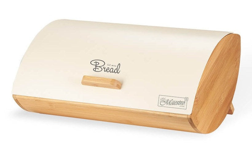 Maestro MR-1775-IVORY bread box Other Ivory  Wood Bamboo  Metal - 4897144671021 - image 1