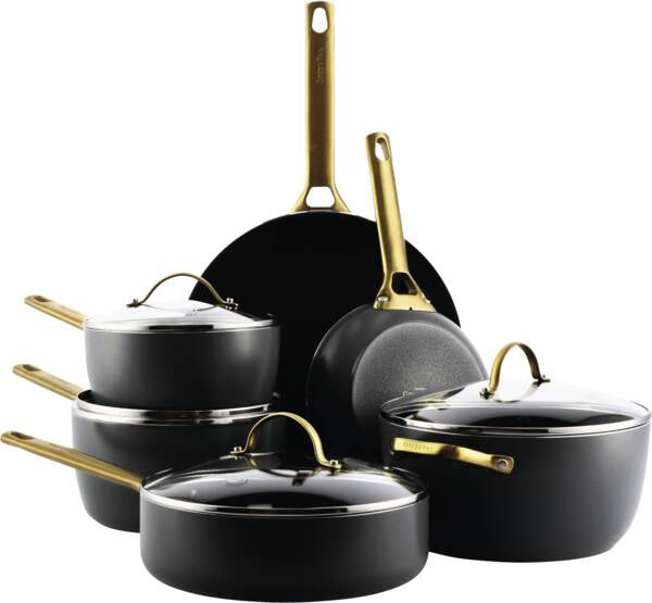 GreenPan Padova Reserve 6 Tlg Topf&Pfannenset Schwarz (CC008481-001)