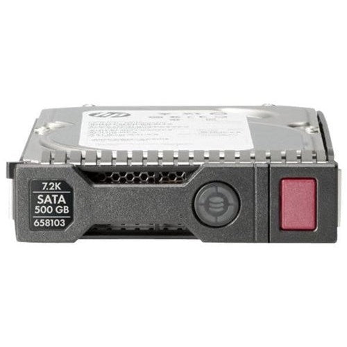 Hewlett Packard Enterprise HPE Midline - Festplatte - 500GB - Hot-Swap - 3.5" LFF (8,9 cm LFF) - SATA 6Gb/s - 7200 U/min - mit HPE SmartDrive carrier (658071-B21) afbeelding 1