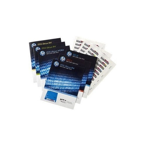 Hewlett Packard Enterprise HPE Ultrium 6 RW Bar Code Label Pack - Strichcodeetiketten - für StoreEver MSL2024, MSL4048, MSL8096, StoreEver 1/8 G2 (Q2013A) afbeelding 1