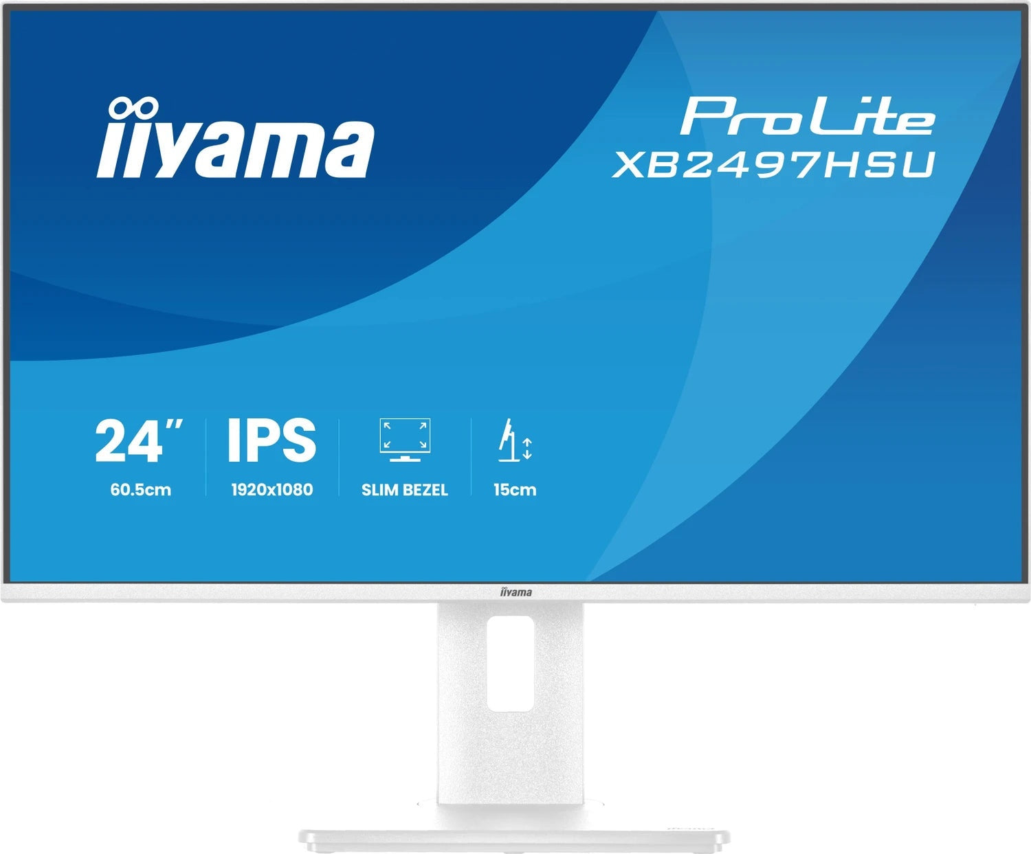 iiyama ProLite XB2497HSU-W1 Monitor 60,5cm (23,8") Full HD IPS 120Hz Weiß (XB2497HSU-W1) - 4948570125838 - afbeelding 1