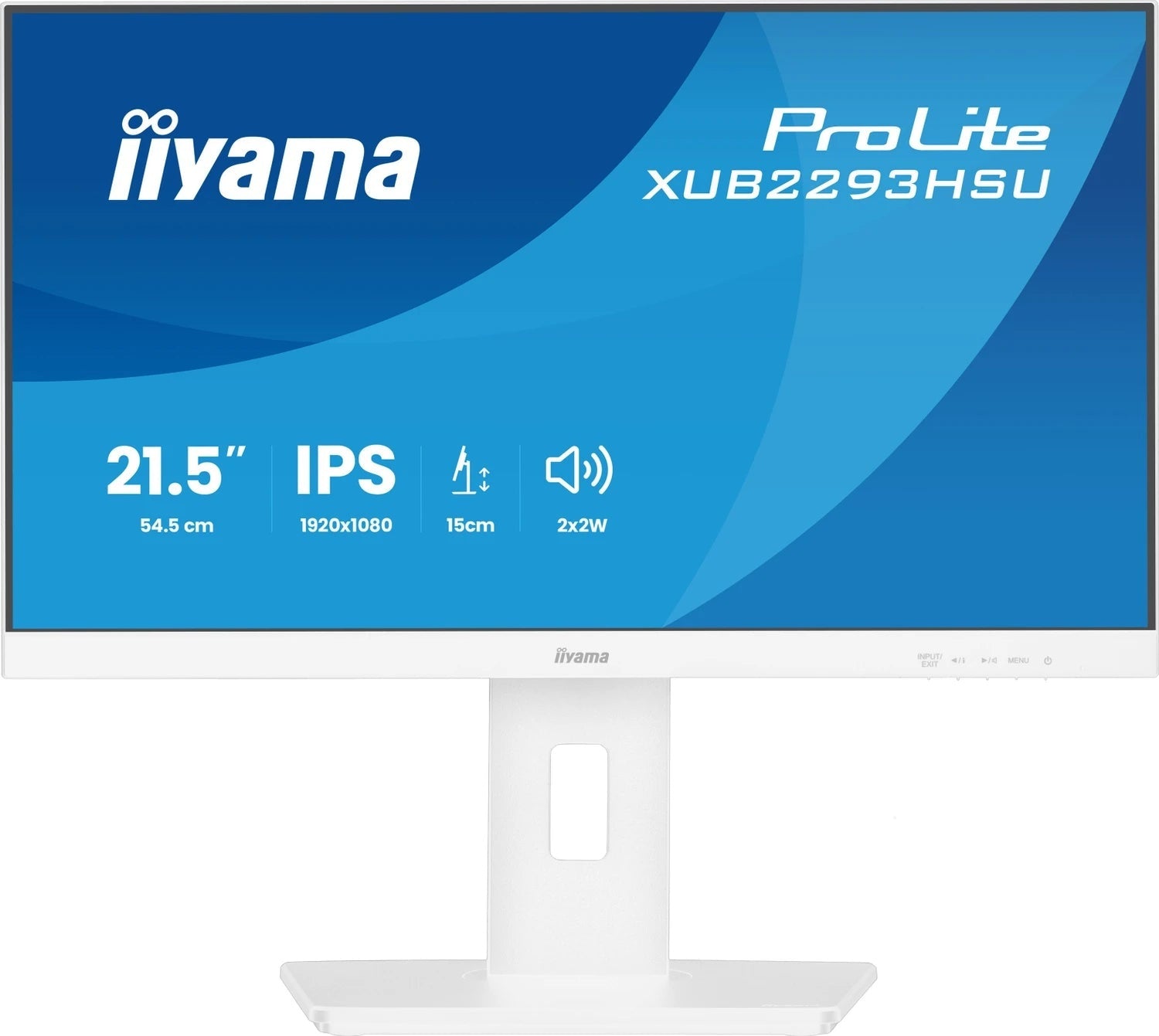 Iiyama ProLite XUB2293HSU-W7 LED-Monitor 55.9 cm (22") 1920x1080 / IPS / 1ms / 100hz / 300cd/m2 (XUB2293HSU-W7) - 4948570126910 - afbeelding 1