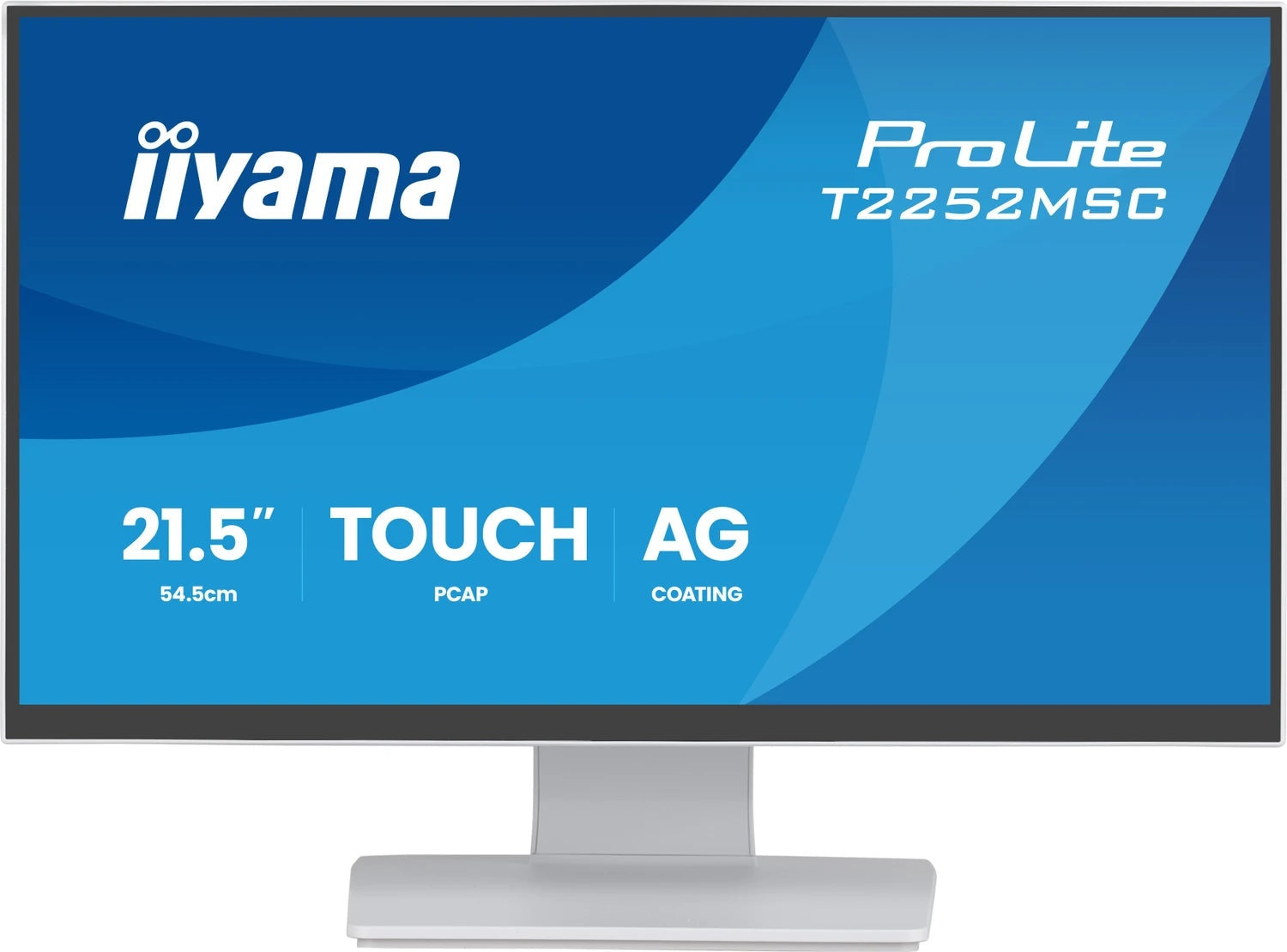 Iiyama Monitor ProLiteh 21,5"/54,6cm T2252MSC weiß 16:9 (T2252MSC-W2AG) - 4948570127191 - afbeelding 1
